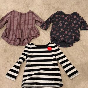 2T cotton tops. GUC.